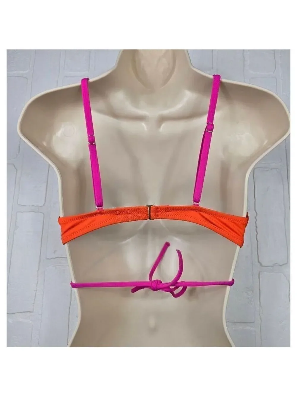 Shade & Shore Orange Underwired Bikini Top 36 B